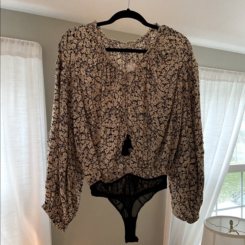 NWT Free People Long Sleeve Body Suit